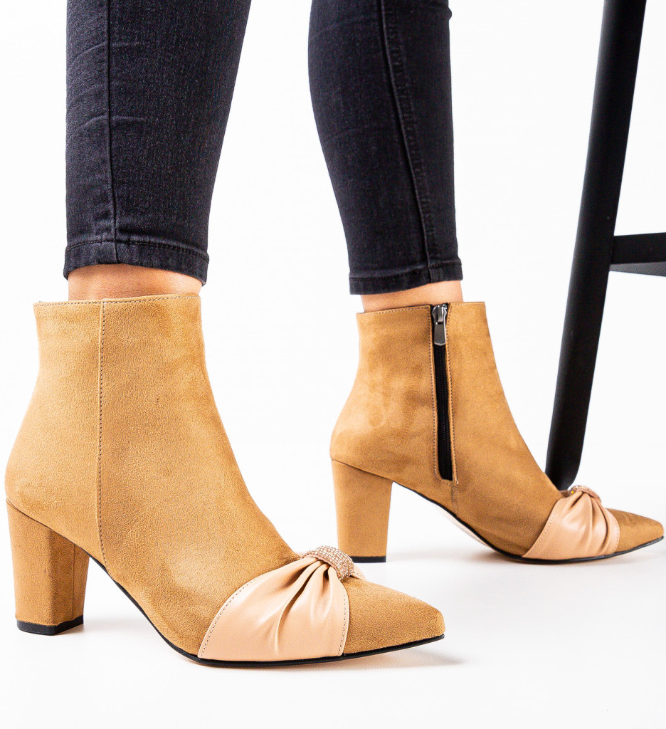 Botine dama Balizia Camel - 2 | YEO