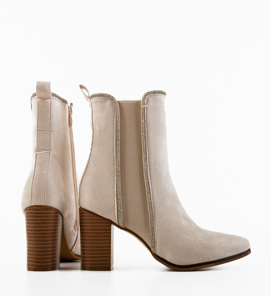 Botine dama Capitani Bej - 3 | YEO