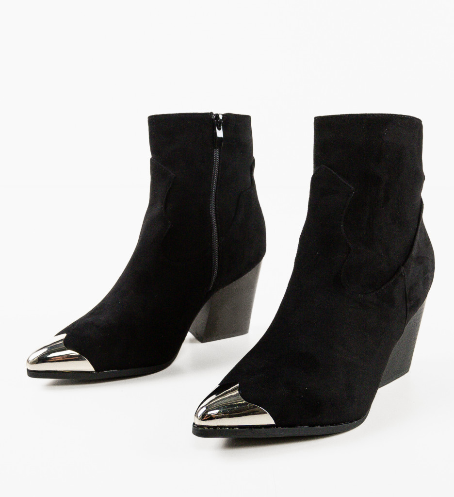 Botine dama Davion Negre - 5 | YEO