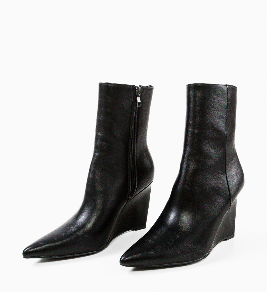 Poze Botine dama Delila Negre depurtat.ro 