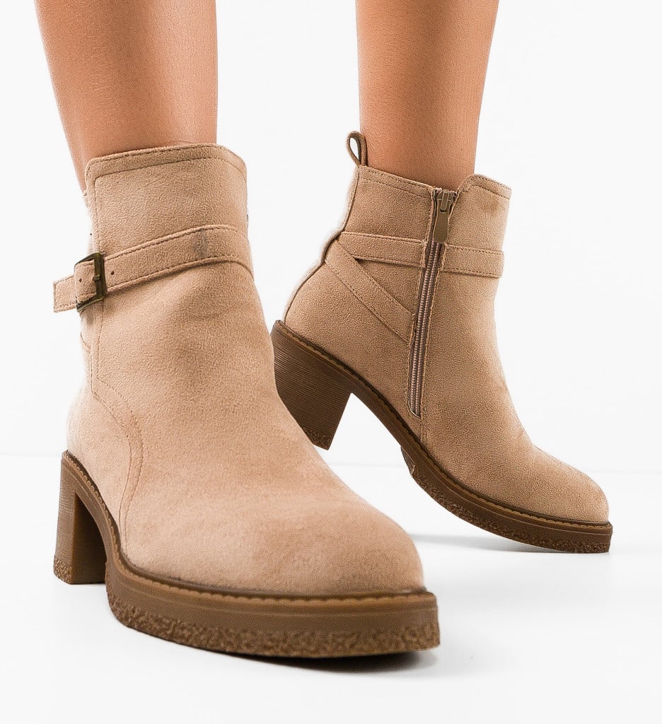 Botine dama Faha Khaki - 1 | YEO