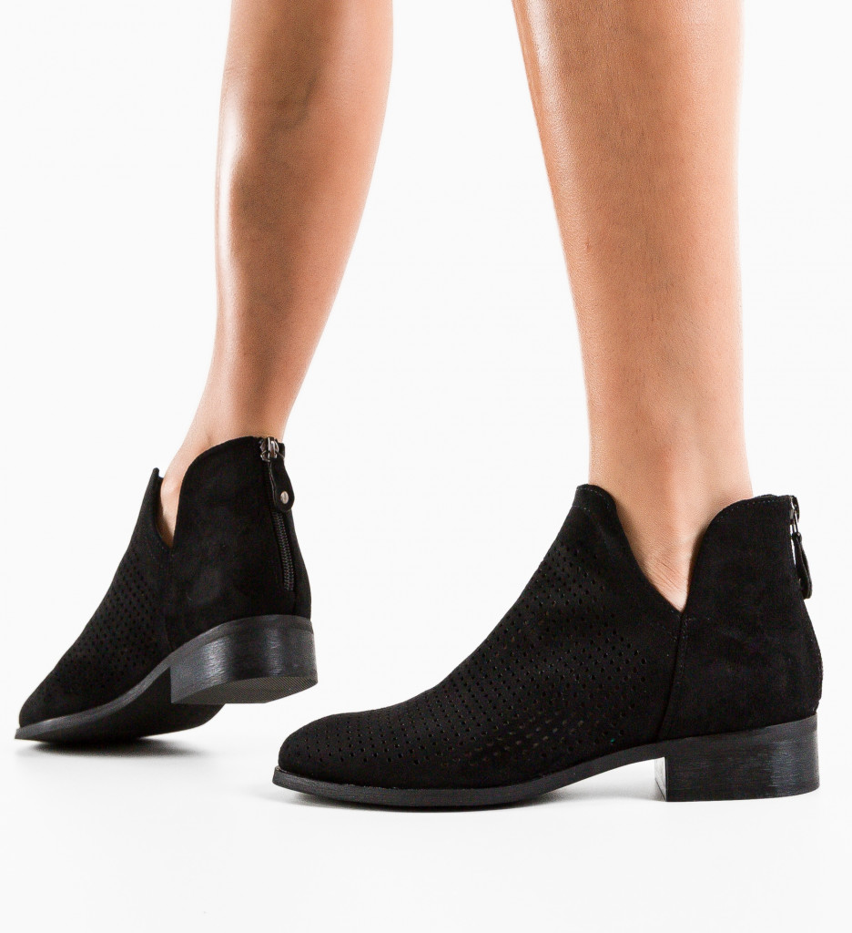 Botine dama Felt Negre - 3 | YEO