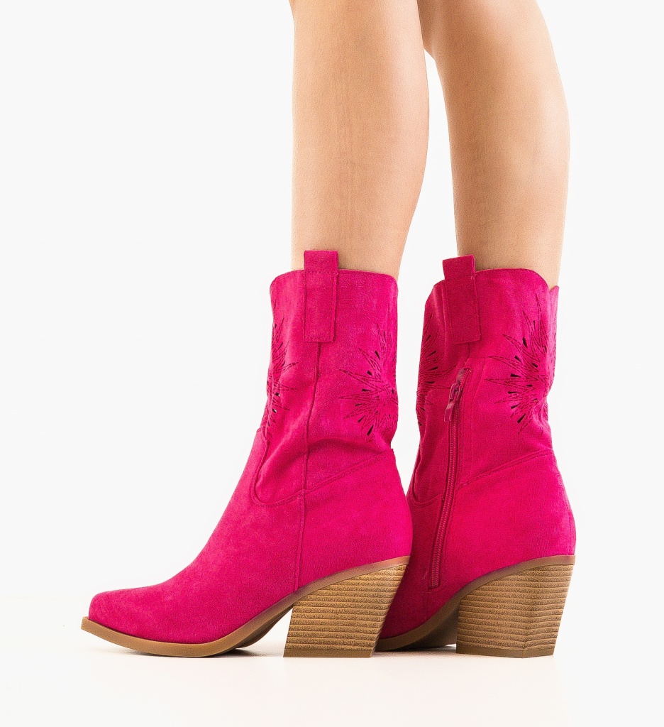 Botine dama Iwan Fuchsia