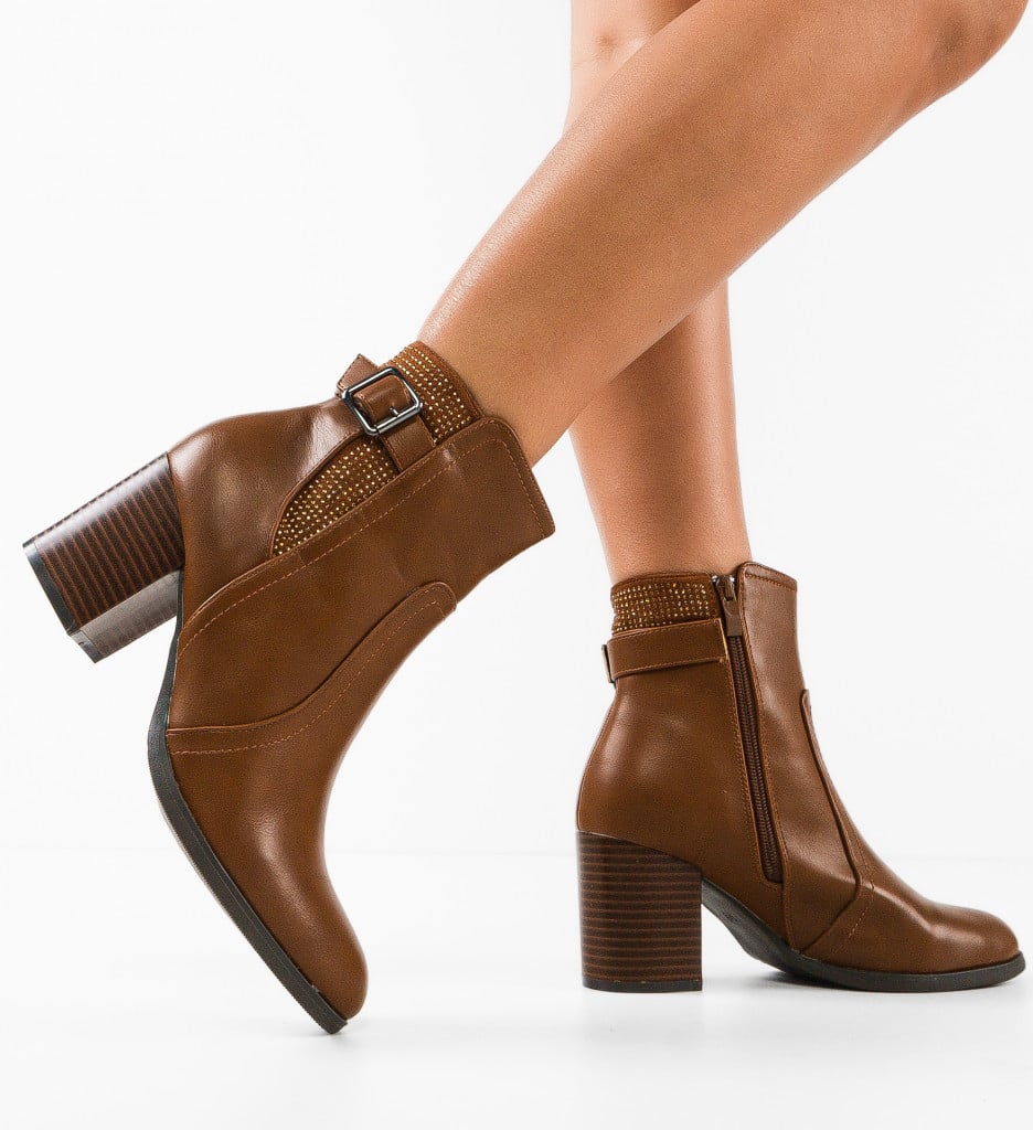 Botine dama Kiana Camel - 1 | YEO