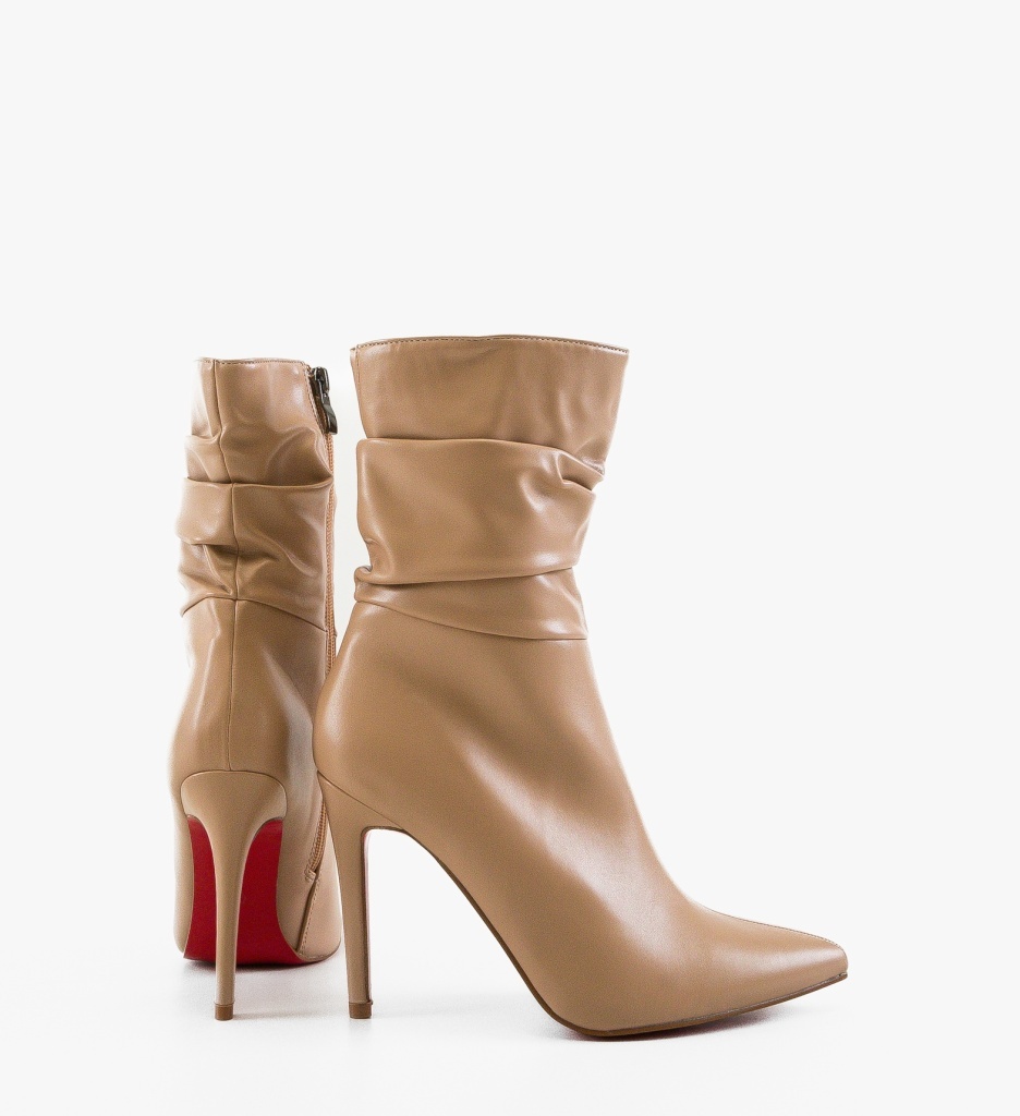 Botine dama Klemenia Bej - 5 | YEO