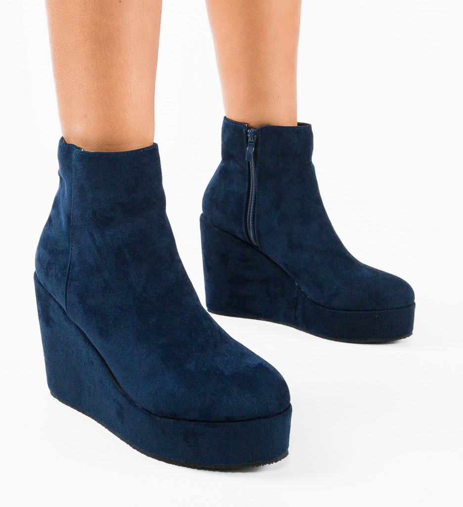 Botine dama Malone Bleumarin - 1 | YEO