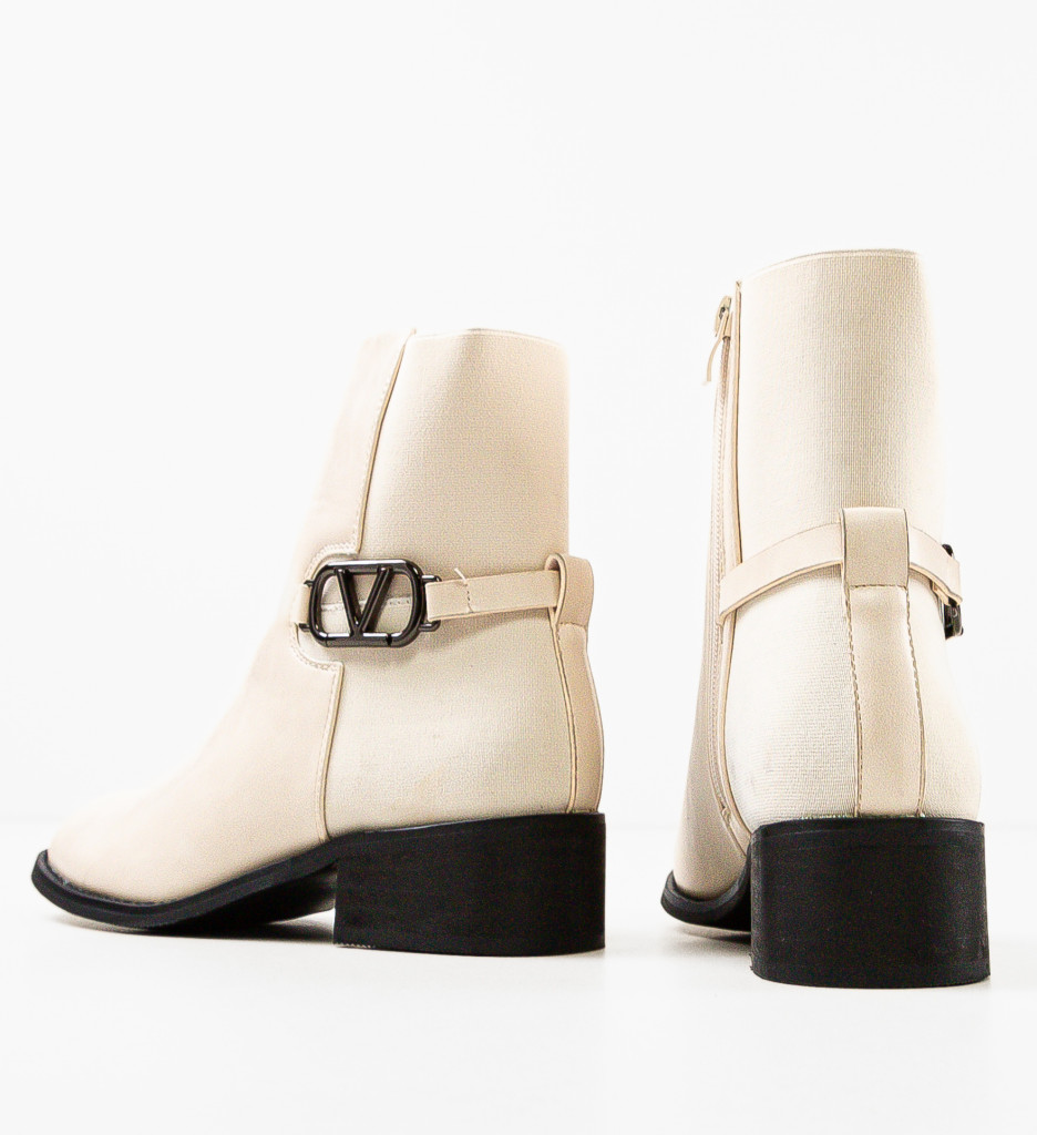 Botine dama Math Bej - 4 | YEO