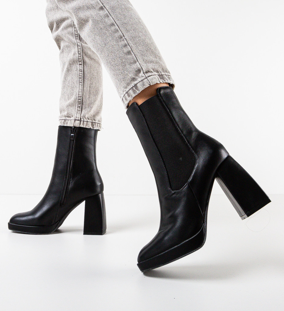 Botine dama Negon Negre - 1 | YEO