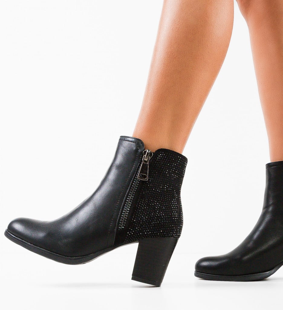 Botine dama Ortega Negre - 1 | YEO