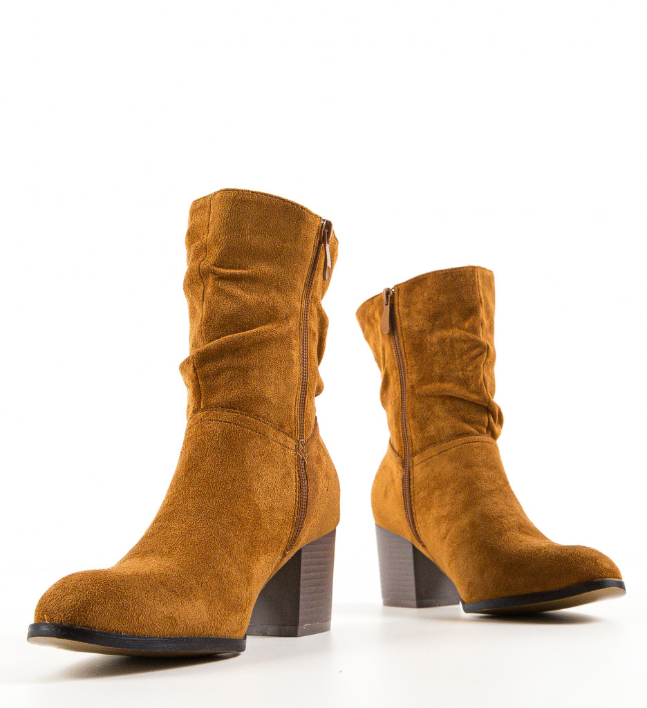 Botine dama Tasni Camel - 5 | YEO