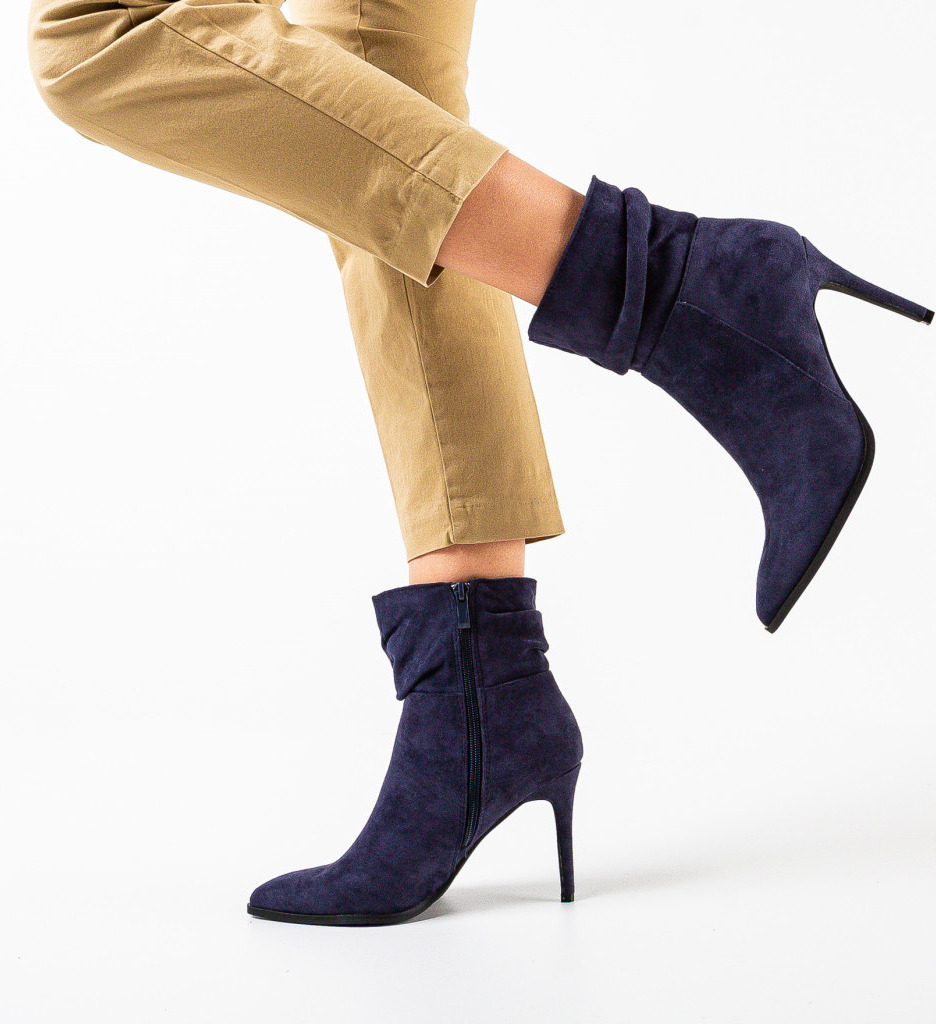 Botine dama Ving Bleumarin - 1 | YEO