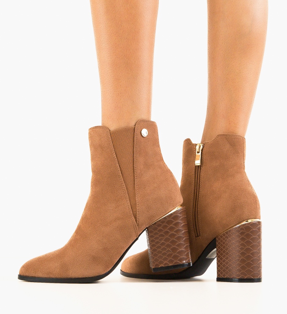 Botine dama Ynny Camel - 1 | YEO