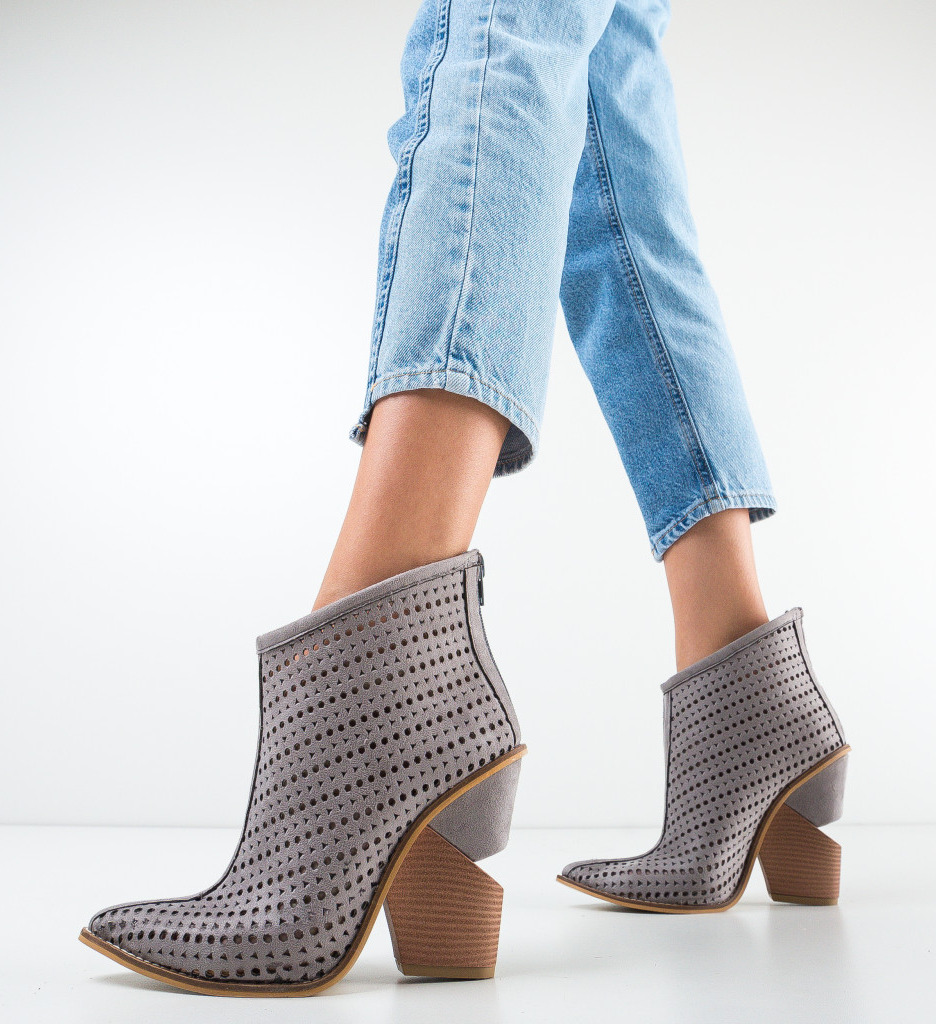 Botine Fendare Gri