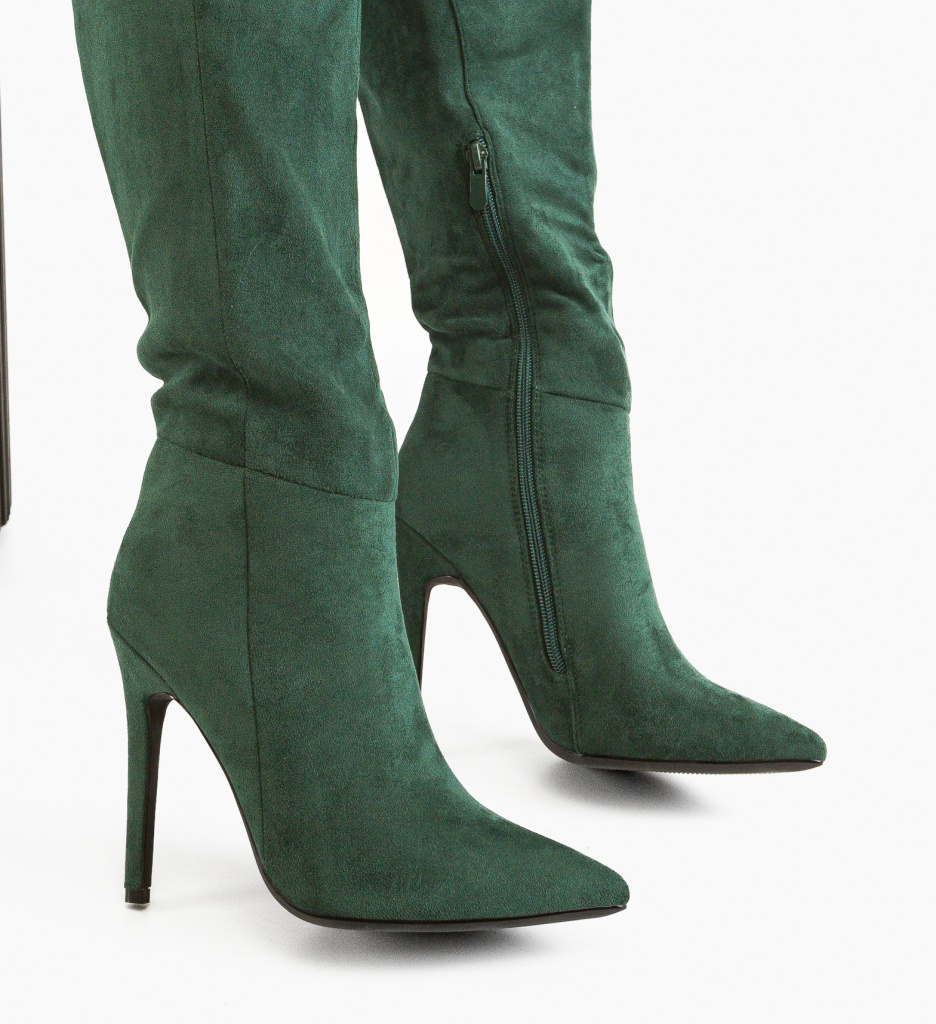 Cizme dama Barb Verzi - 4 | YEO