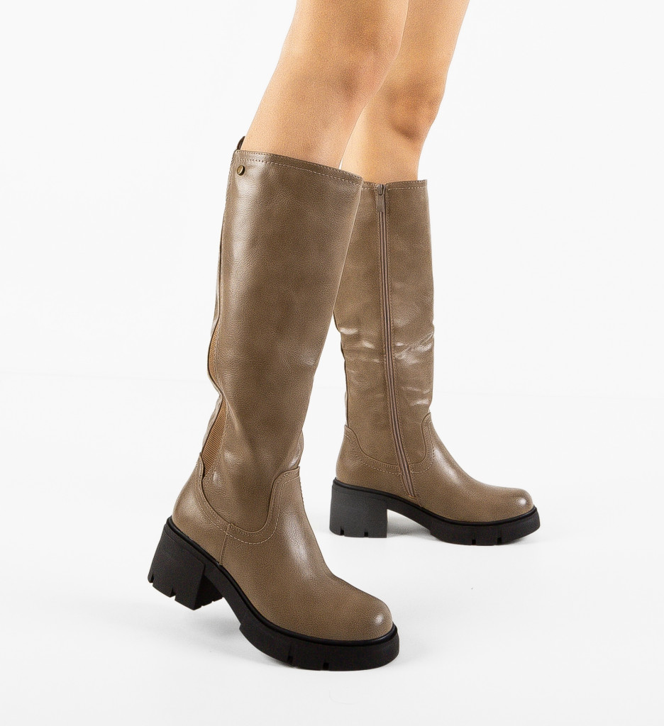 Cizme dama Cortez Khaki - 2 | YEO