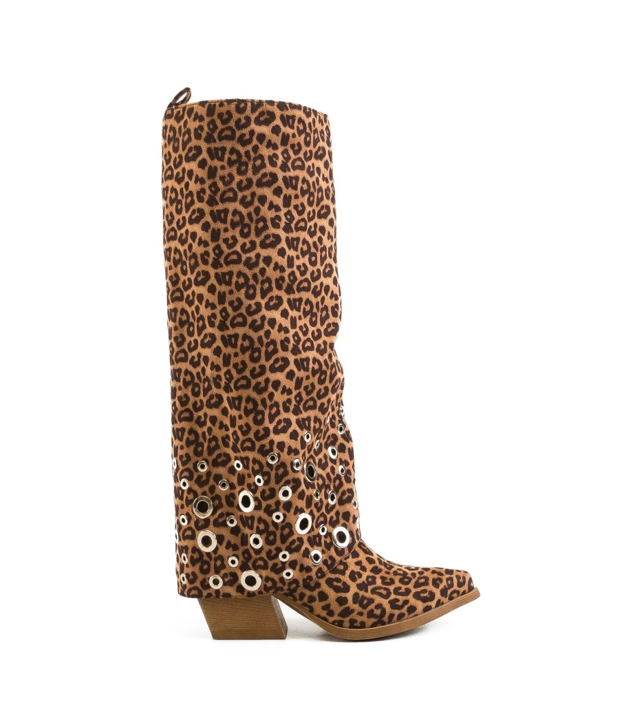 Cizme dama Leop Print - 5 | YEO