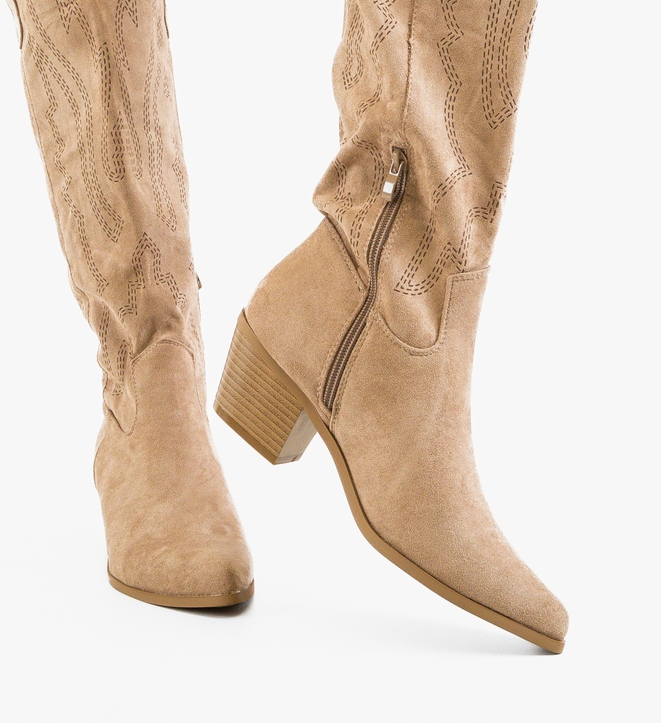 Cizme dama Novograd Khaki - 2 | YEO