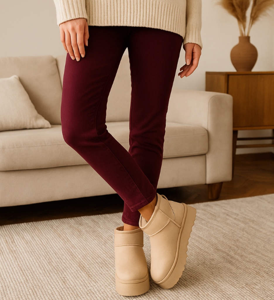 Cizme tip Ug Dora Bej