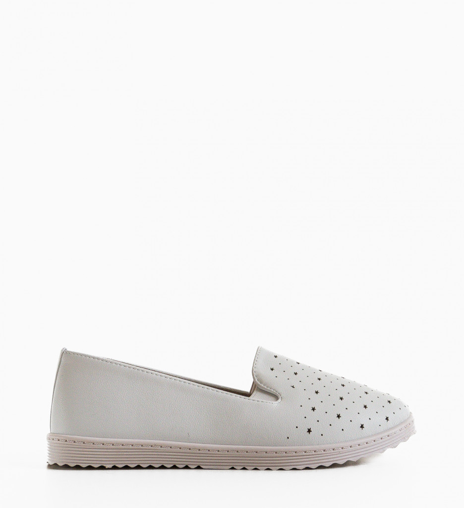 Espadrile Casual Starru Albe - 3 | YEO