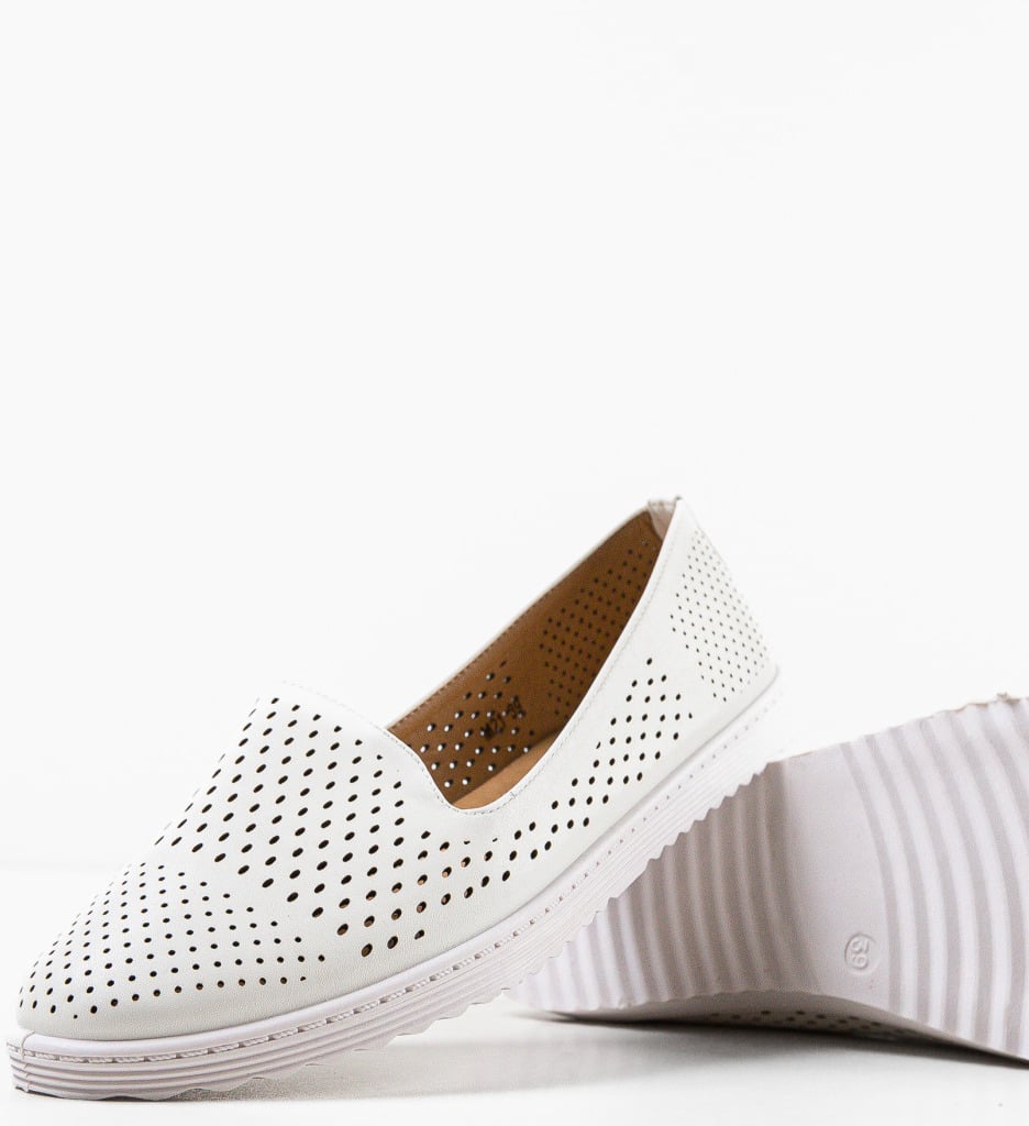 Espadrile Casual Zafir Albe - 5 | YEO