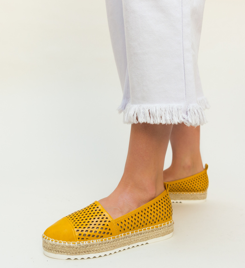 Espadrile Herbie Galbene - 1 | YEO