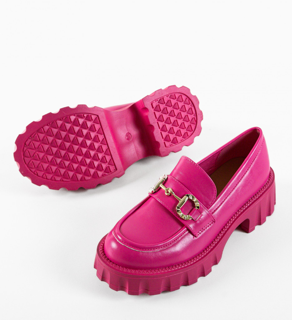 Pantofi Casual Alyena Fuchsia - 5 | YEO