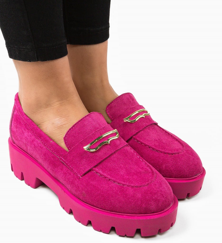 Pantofi Casual Beikrols Fuchsia - 4 | YEO