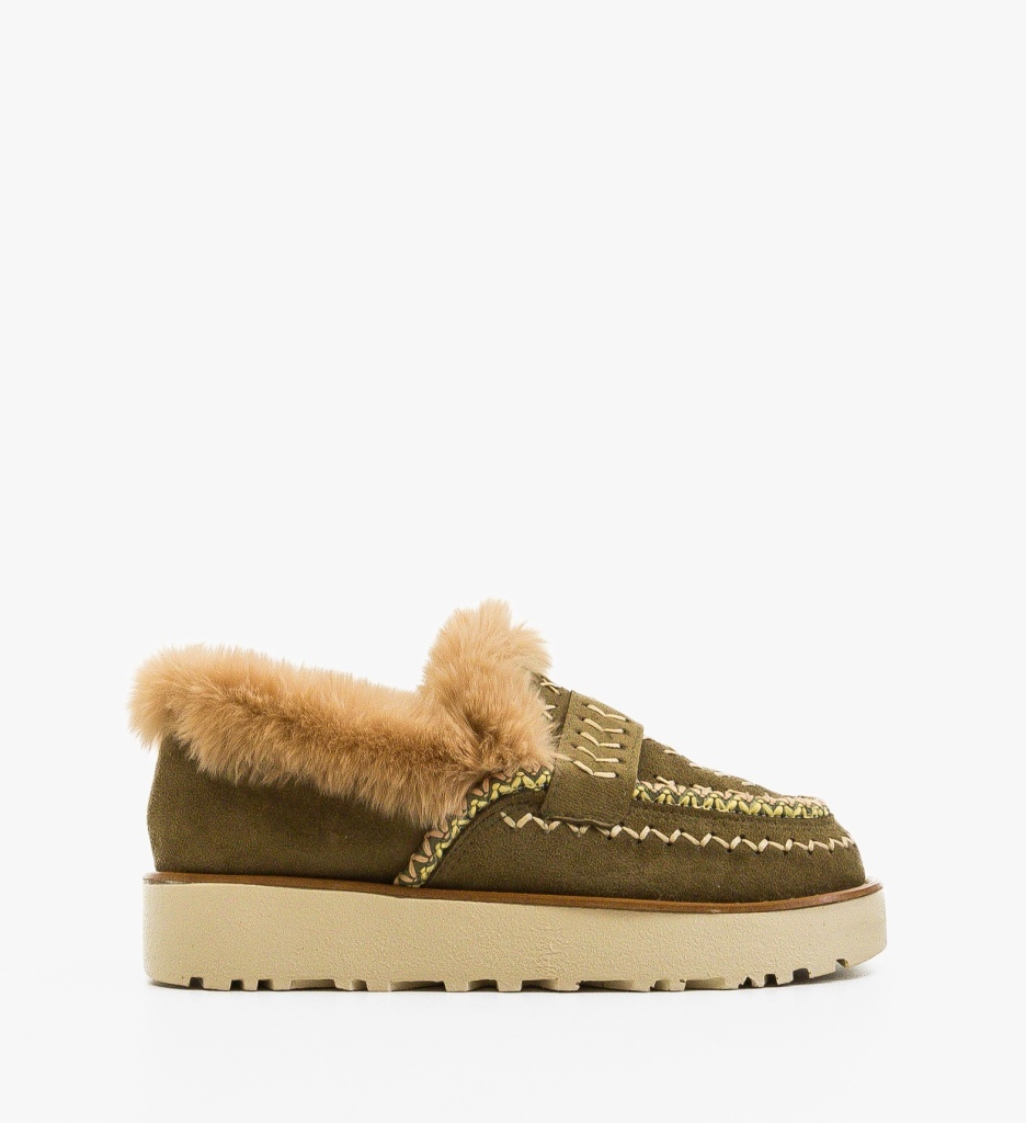 Pantofi Casual Chunky Verzi - 5 | YEO