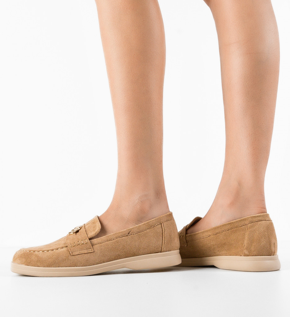 Pantofi casual dama Citrin Camel - 3 | YEO