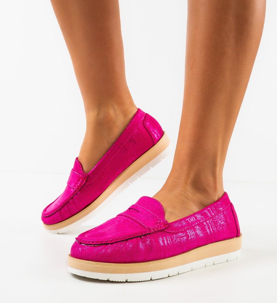 Pantofi Casual dama Eliana Fuchsia - 2 | YEO