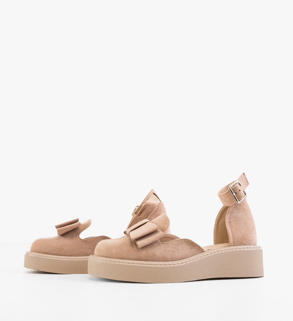Pantofi Casual dama Hammbe Bej - 4 | YEO