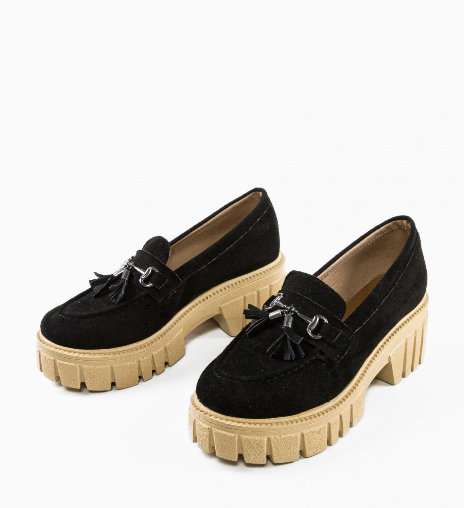 Pantofi casual dama Kajiku Negre