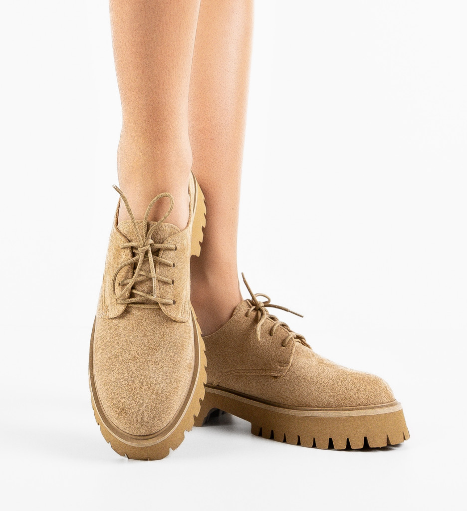 Pantofi casual dama Maisie Camel