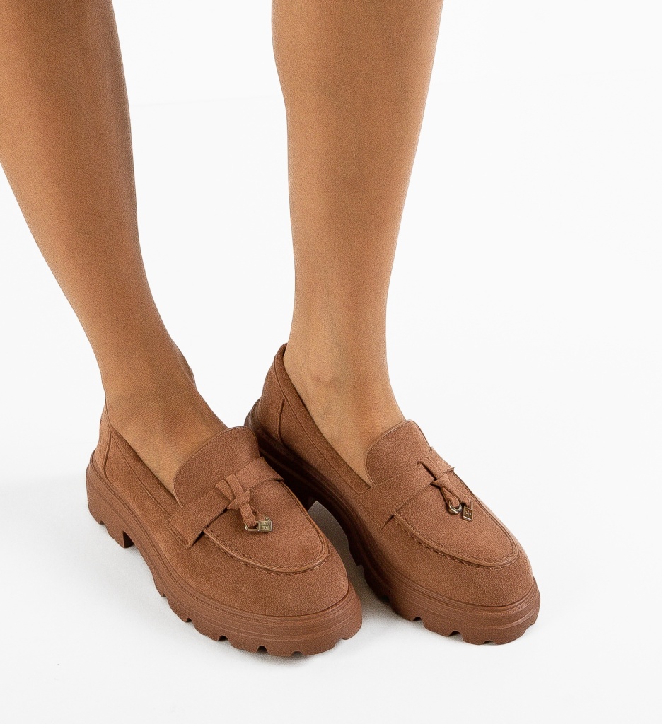 Pantofi Casual dama Valya Camel