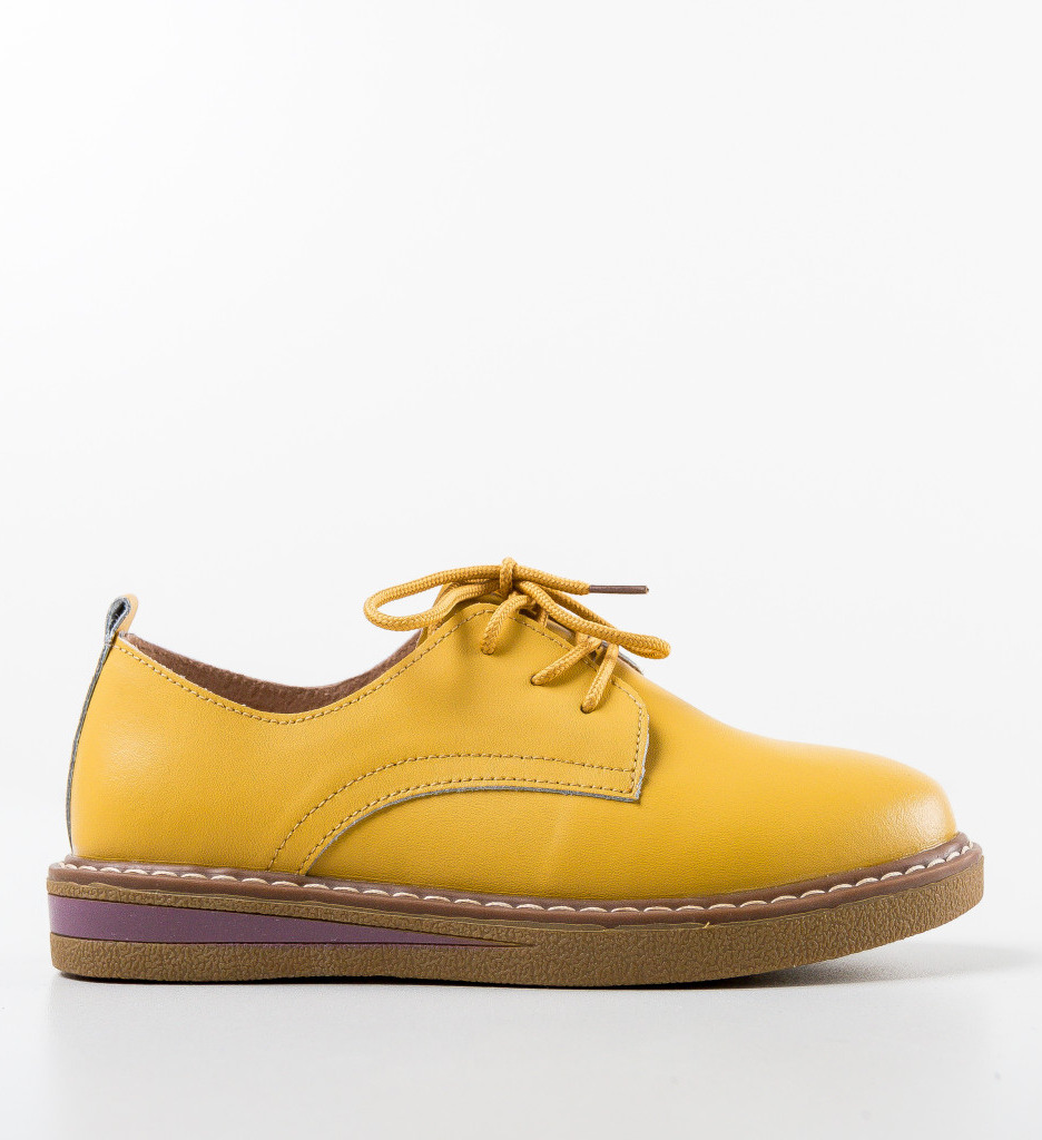 Pantofi Casual Doria Galbeni - 3 | YEO