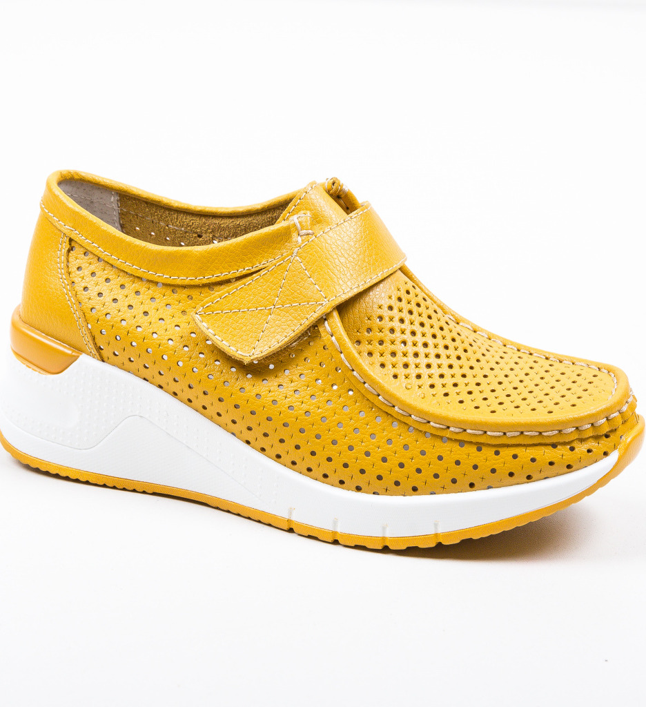 Pantofi Casual Farza Galbeni - 4 | YEO