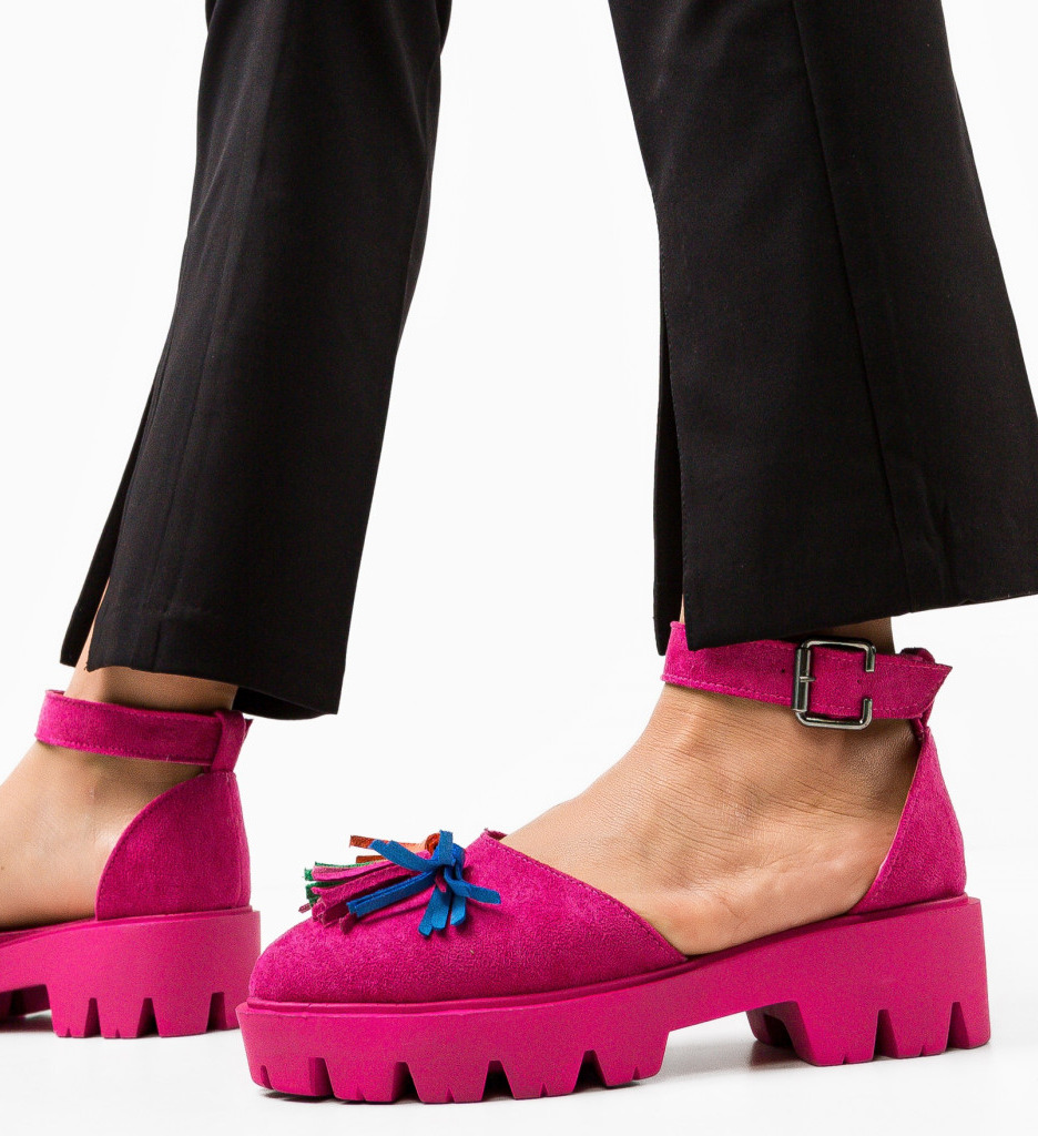 Pantofi Casual Jaila Fuchsia - 3 | YEO