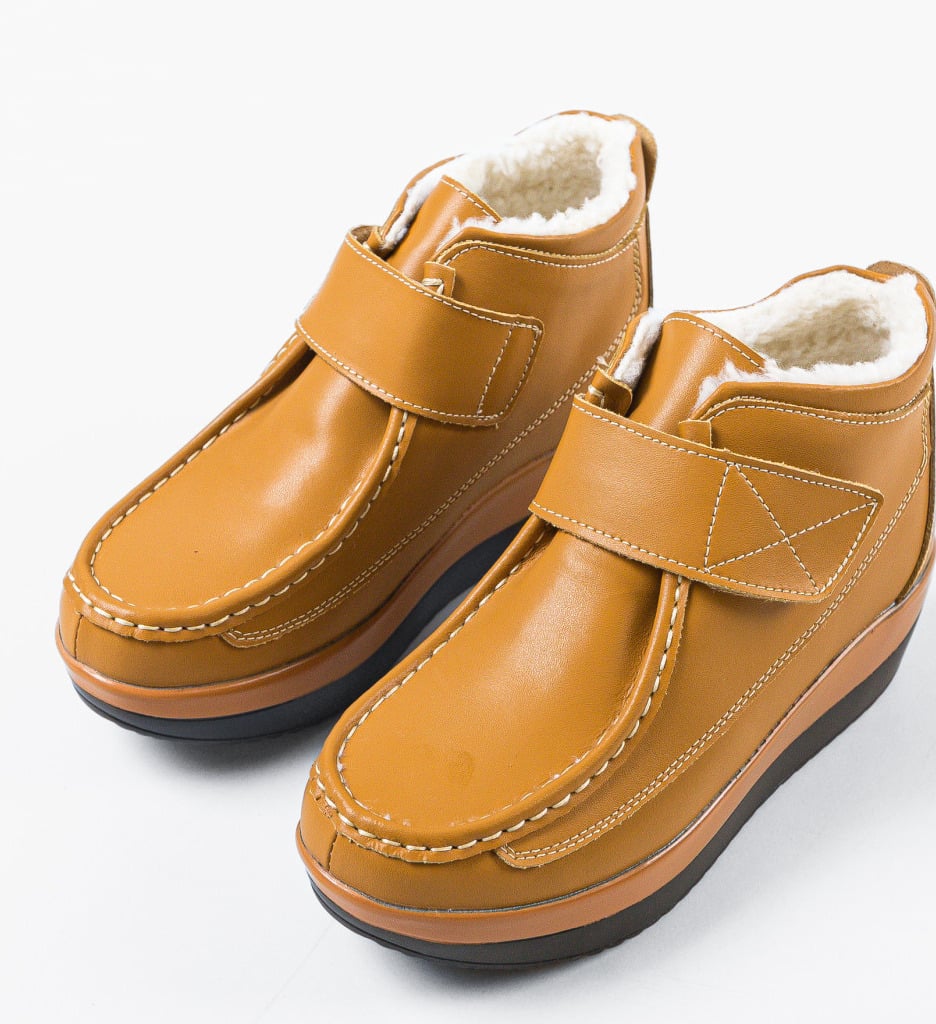 Pantofi Casual Jistry Camel - 4 | YEO