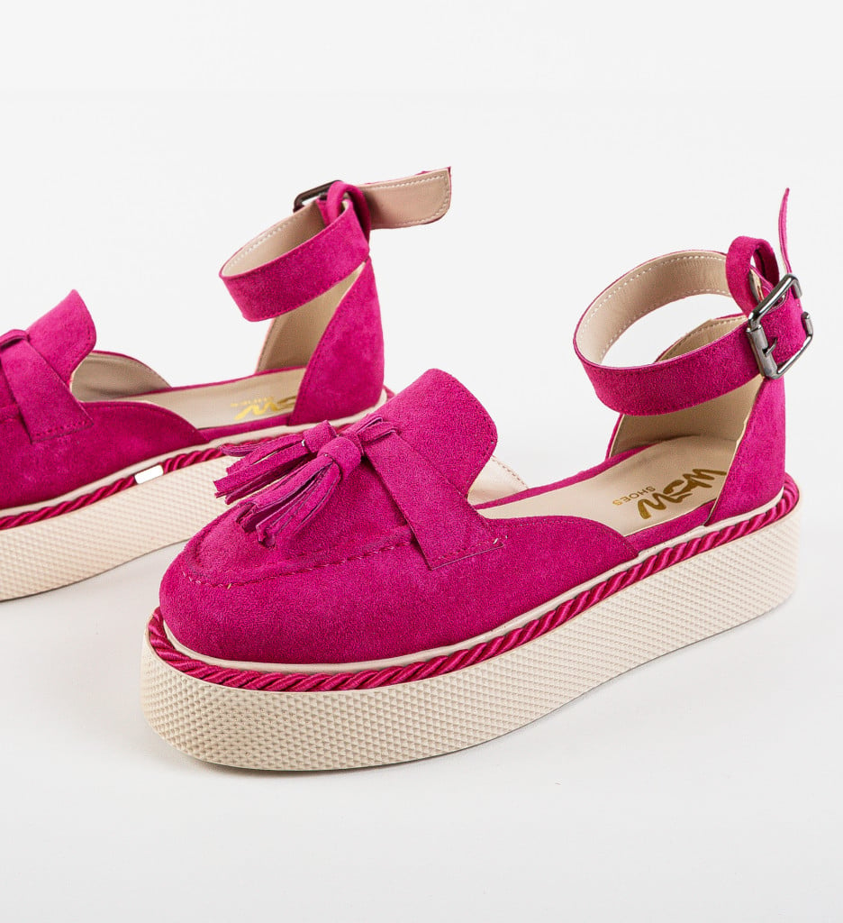 Pantofi Casual Kalin Fuchsia - 4 | YEO