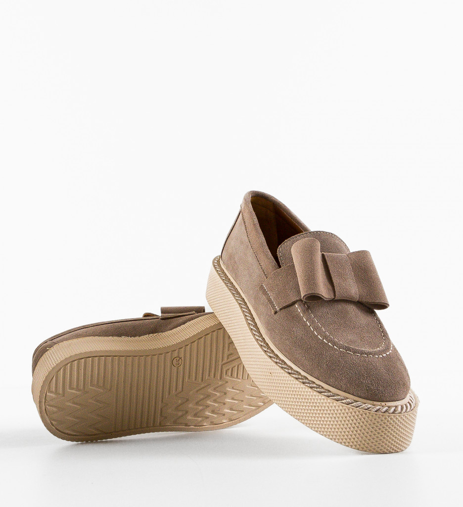 Poze Pantofi Casual Kivu Bej DePurtat
