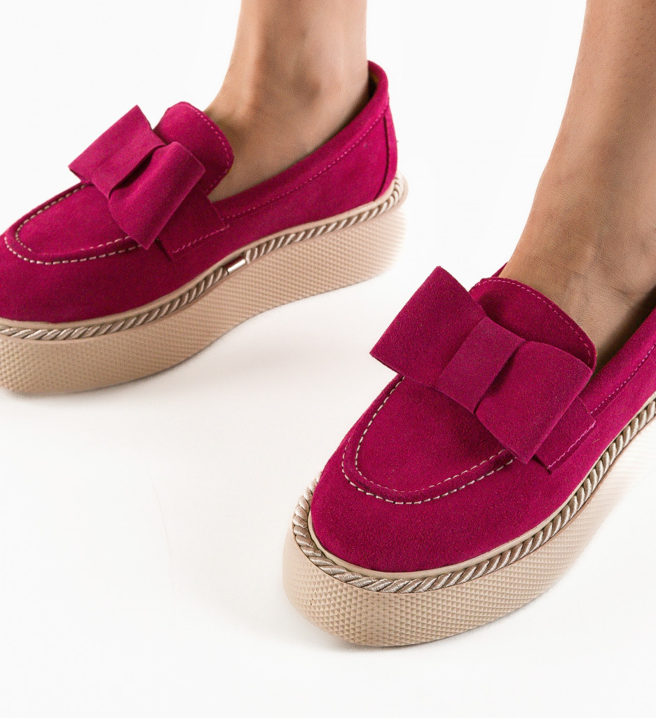 Pantofi Casual Kivu Fuchsia - 2 | YEO