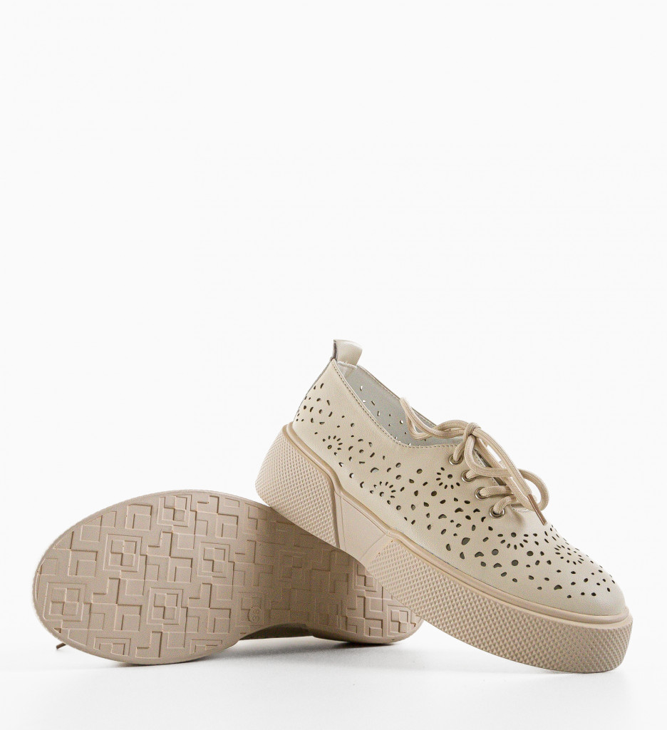 Pantofi Casual Maris Bej - 5 | YEO