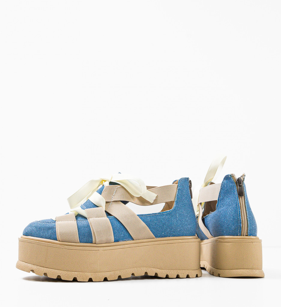 Poze Pantofi Casual Pakler Albastri 3 DePurtat