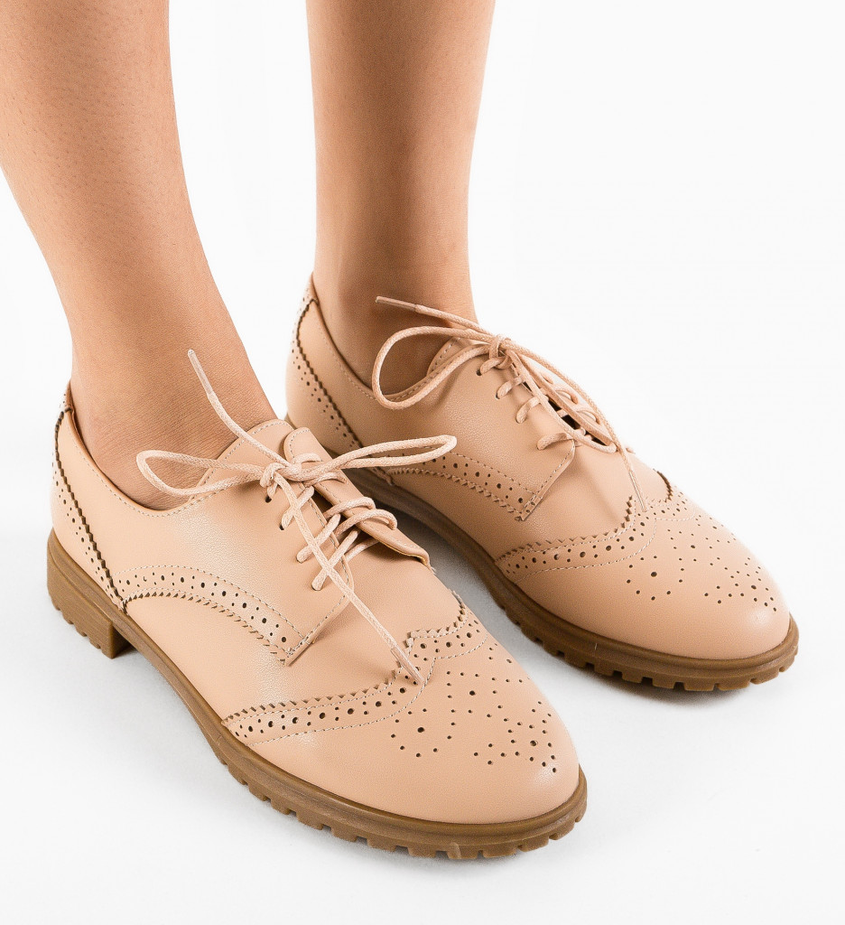 Pantofi Casual Radha Nude - 3 | YEO