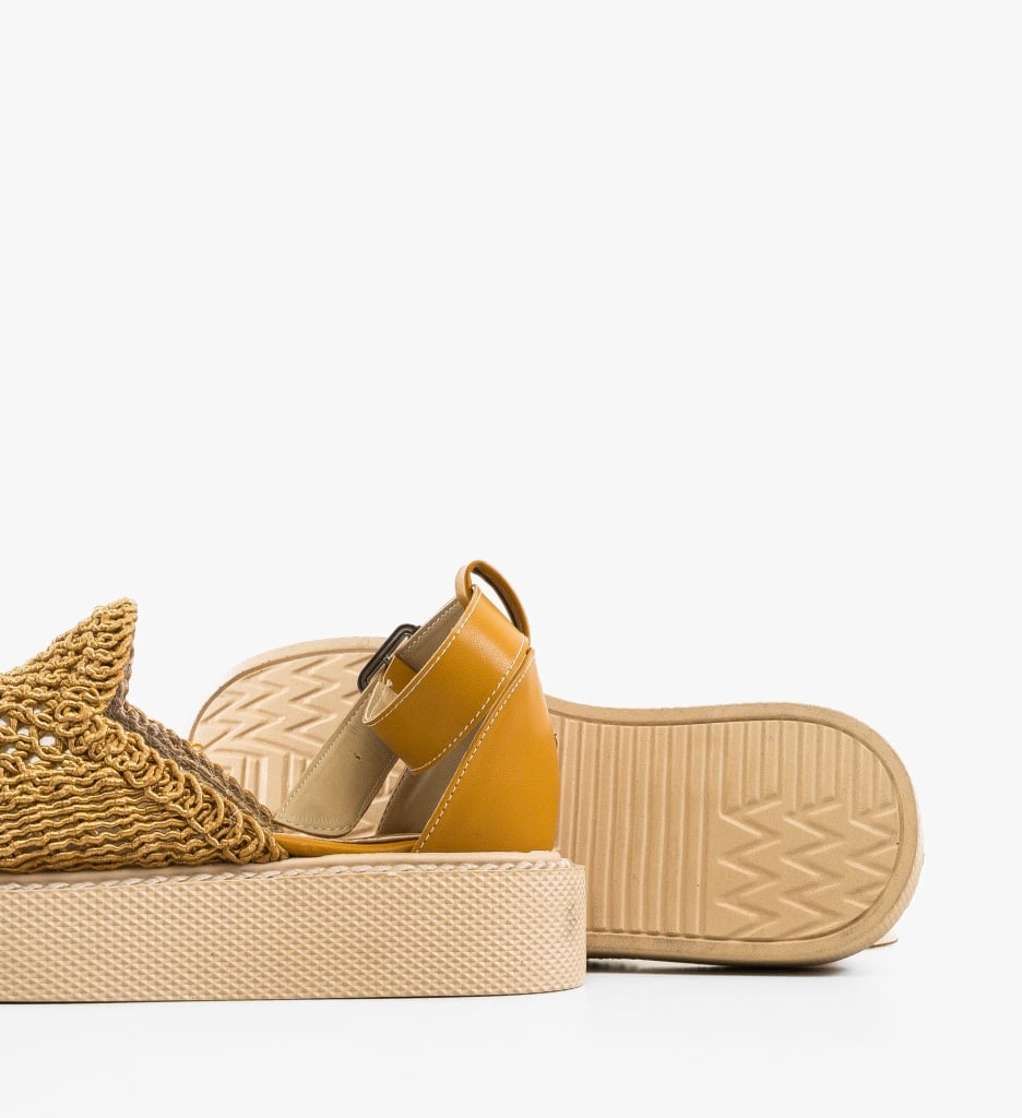 Pantofi Casual Rauros Galbeni - 4 | YEO