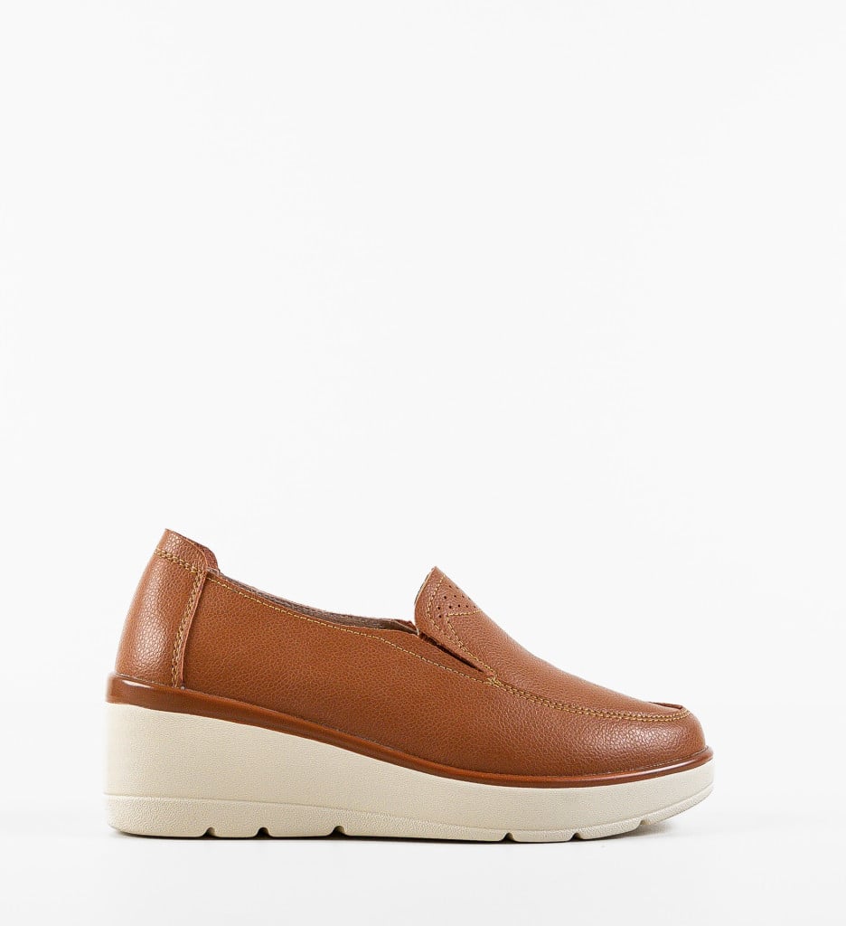 Pantofi Casual Sanam Camel - 3 | YEO