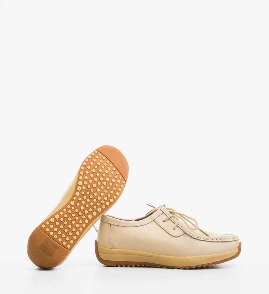 Pantofi Casual Zackary Bej - 3 | YEO
