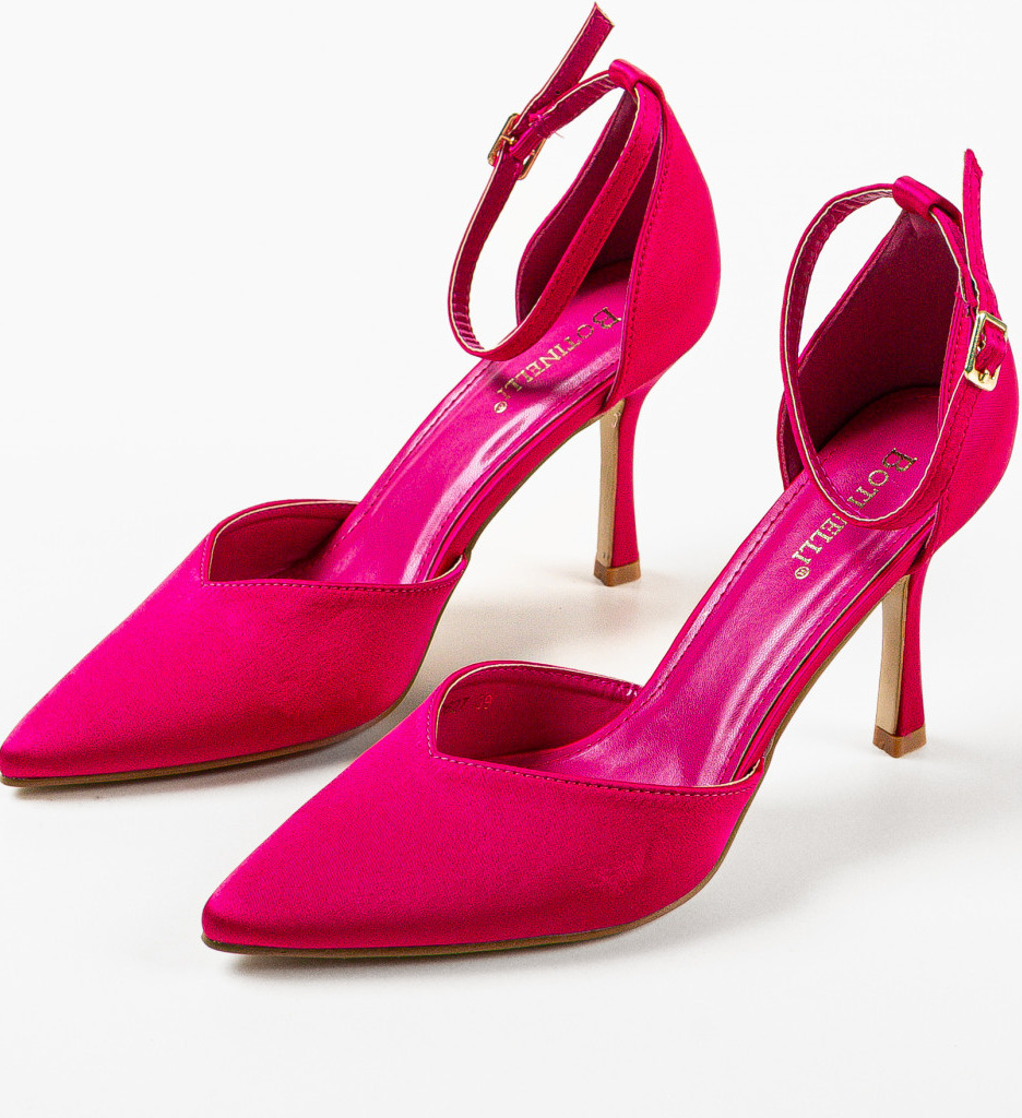 Pantofi cu toc Cafelini Fuchsia - 4 | YEO