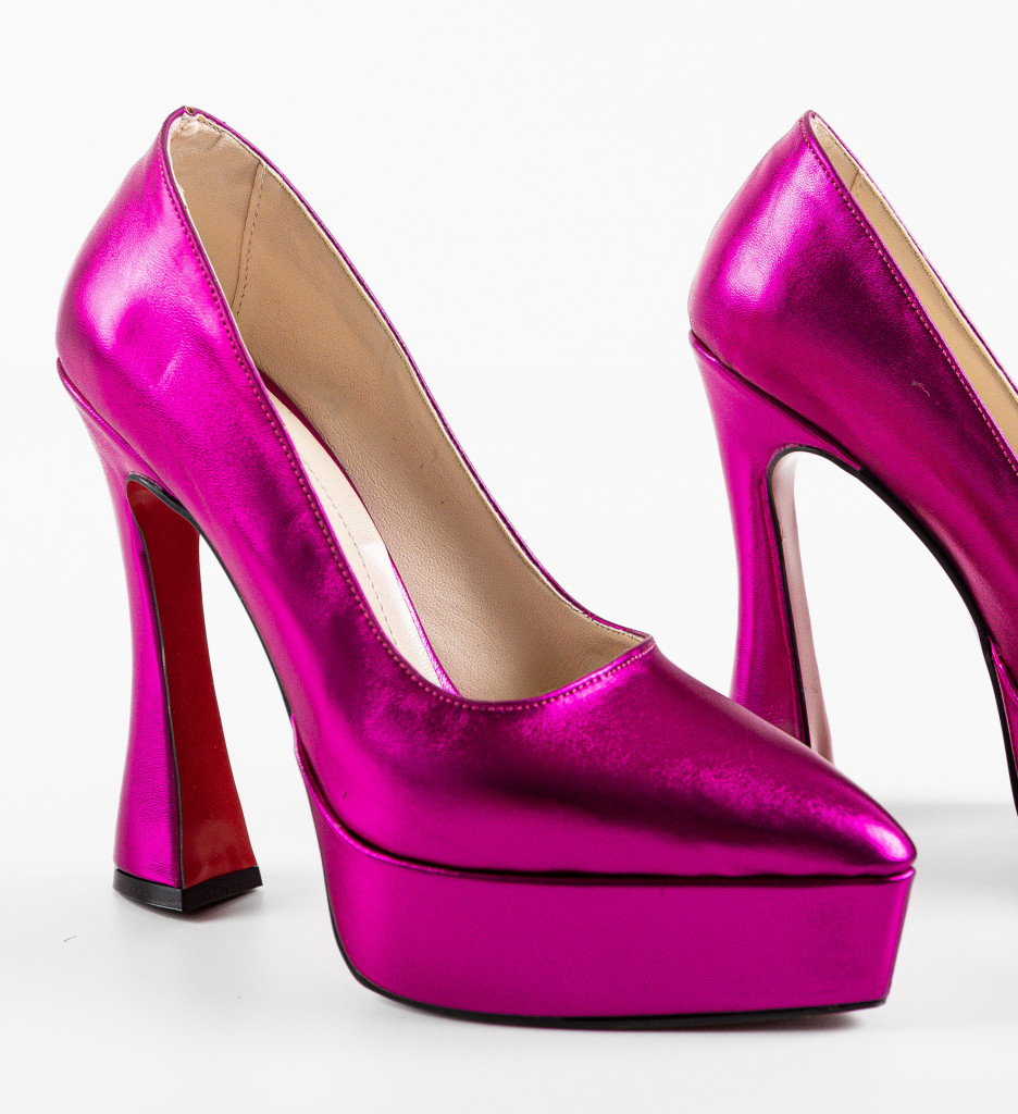 Pantofi dama Alesandro Fuchsia - 5 | YEO