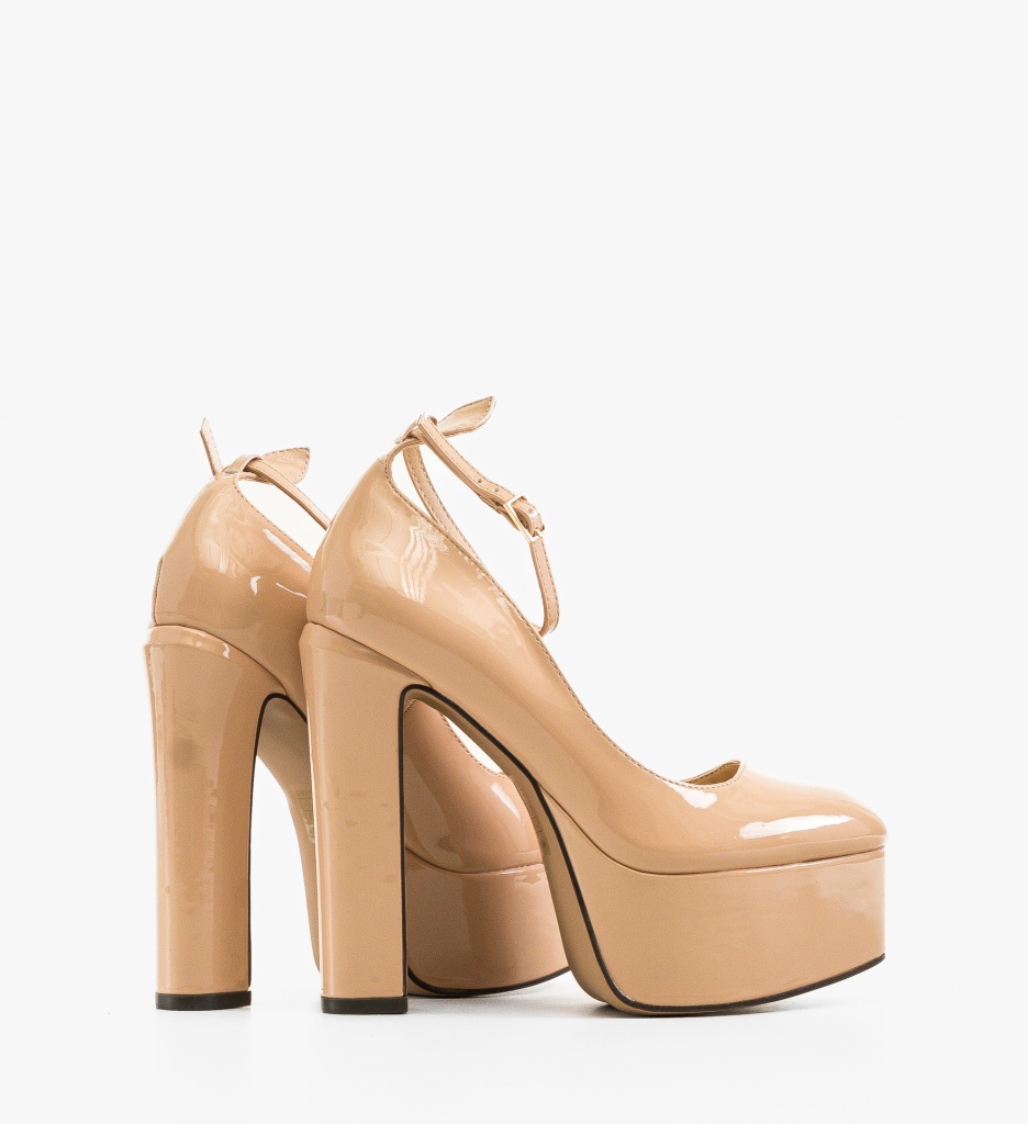 Pantofi dama Azhaah Bej - 3 | YEO